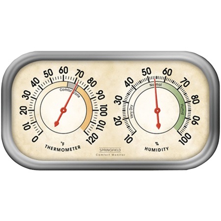 Springfield Precision Humidity Meter and Thermometer Combo 90113-1